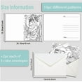 thumbnail image 2 of 10Pcs Coloring Greeting Cards Painting Greeting Card Kit Coloring Cards Coloring Greeting and Thank You Note Cards 10 Cards with 5 Colors 10Pcs Envelopes Included (8x6 Inch) Mixed Color, 2 of 9