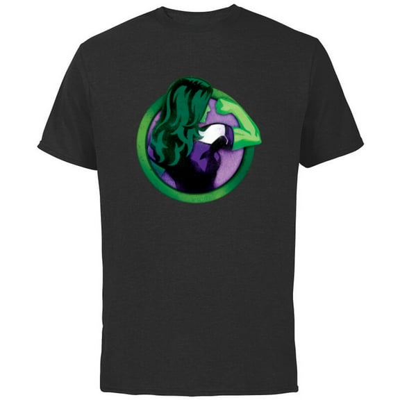 Marvel She-Hulk Icon - Short Sleeve Cotton T-Shirt for Adults - Customized-Black