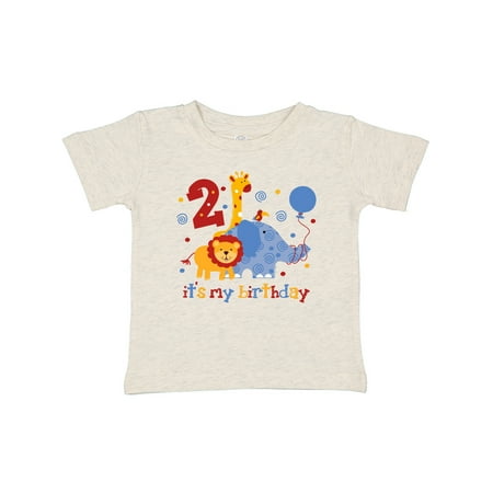 

Inktastic Safari 2nd Birthday Gift Baby Boy or Baby Girl T-Shirt