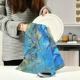 thumbnail image 6 of SKYSONIC 1 Pack Blue Context Kitchen Towels Soft Absorbent Dish Towels Reusable Tea Towels Set 28 x 18 Inch, 6 of 7
