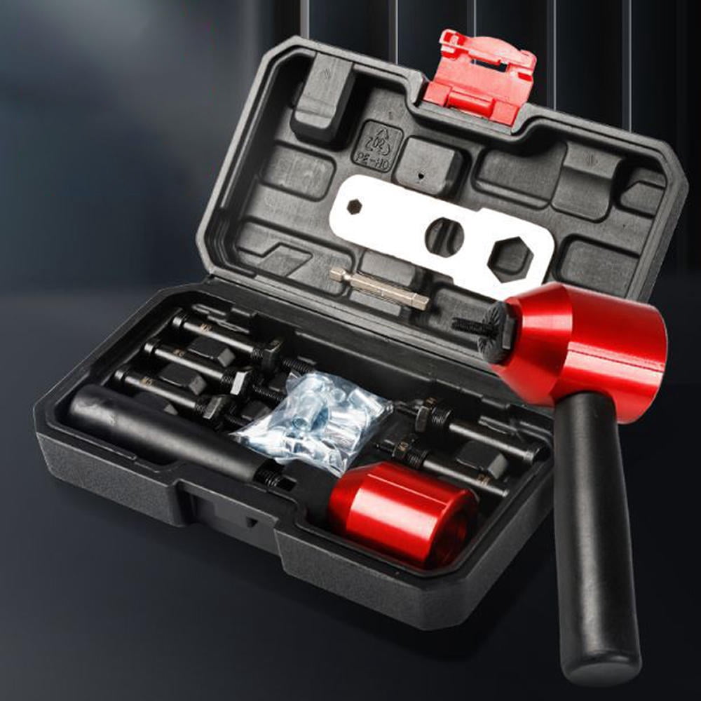 Rupoun Cordless Rivet Nut Converter Kit – 5‑Piece Metric M3‑M8 Drill Nut Adapter Set for Easy Nut Replacement & Long‑Lasting Performance