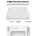 thumbnail image 4 of Scale for Body Weight, Mechanical Bathroom Weighing Scale, Highly Accurate & Measures Weight up to 400 lb/180kg, Batteries Included, 10.2"/260mm, White, 4 of 7
