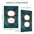 thumbnail image 3 of Daiia Owl In Blue Pattern Decorator Wall Plate Child Safe Outlet Cover, Switch and Outlet Covers,Size 1-Gang 5.0" x3.0" , Polycarbonate Thermoplastic-Style S, 3 of 6