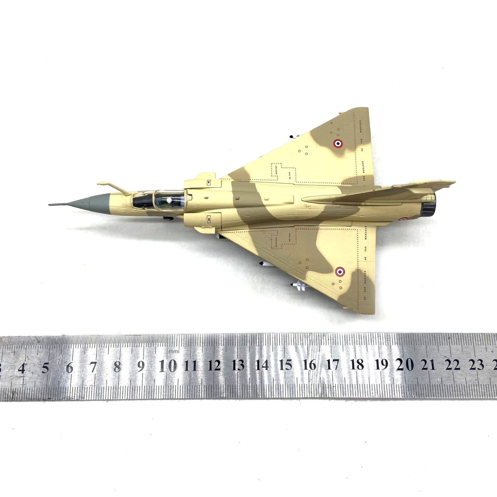 French Air Force Mirage 2000 Fighter Model Airplane for Aviation Enthusiast Display 1:100 Scale Diecast Alloy TAPDRA Store