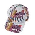 thumbnail image 2 of Las Pasas de California Gorra de Béisbol para Hombres, Mujeres y Niños, Gorra Clásica de Visera Plana, Gorra Hip Hop Trucker, Snapback Ajustable, 2 of 5