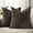 Chocolate, variant on decorUhome Throw Pillow Covers 20x20 Set of 2, Farmhouse Decorative Chenille Pillow Covers for Couch, Dark Grey(Pillow Cover Only, No Inserts Included)