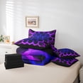 thumbnail image 6 of Castle Fairy Teens Gradient Hexagon Bedding Comforter Set,Neon Lights Queen Bedding Sets, 6 of 8
