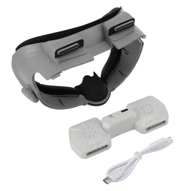 Replacement VR Cooling Pad, Soft and Comfortable, with Dual Cooling Fan to Relieve Lens Fog and Hot Air