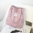 thumbnail image 3 of Sonducket Bolso de pana para niña, bandolera de moda, bolsas portátiles para botellas de agua para teléfono móvil, viajes al aire libre, Bolsas de mensajero y de hombro Blanco, 3 of 6