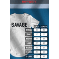 thumbnail image 5 of ShirtBANC SAVAGE Mens Dropcut Shirt Savagely Motivated Bold Attitude Design Tee, 5 of 5