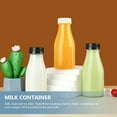 thumbnail image 5 of Monyance yogurt bottle 10x 200ML Clear Plastic Bottles with White Caps for & Beverages(5.12X2.17X2.17Inches), 5 of 11