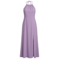 thumbnail image 4 of Antinious Women Solid Sleeveless Round Neck Daily Versatile Casual Long Dress with Back Zip and Pockets, 4 of 5
