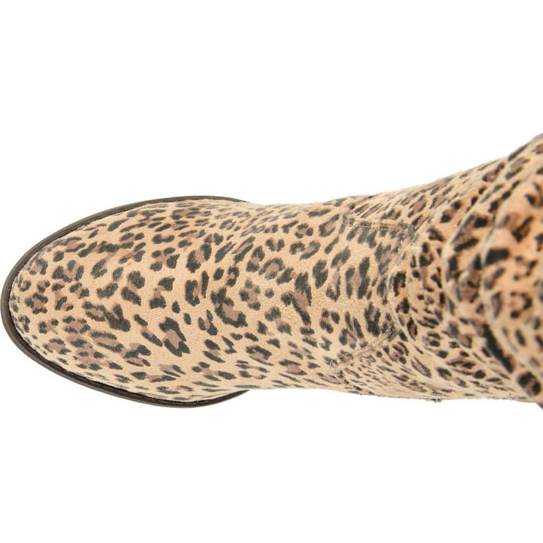 Leopard slouch shop boots