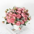 thumbnail image 4 of 1Pcs Realistic Simulation Peony Ornamental DIY Table Centerpieces Faux Silk Flower Home Decor, 4 of 10