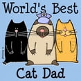 thumbnail image 3 of CafePress - World's Best Cat Dad Light T Shirt - Light T-Shirt - CP, 3 of 4
