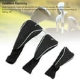 thumbnail image 4 of 3PCS Club Head Covers, Universal Elastic Long Neck Headcovers Set, Thick Material, Fine Stitching, Full Guard for Clubs, Prevent Slipping, 4 of 7