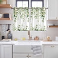 thumbnail image 2 of Spring Eucalyptus Leaves Kitchen Curtains Window Panels, Green Summer Botanical Insulated Window Treatment Curtain, Grommet Curtains for Bedroom/Living Room/Bathroom, 2 Piece 42"Wx45"L, 2 of 8