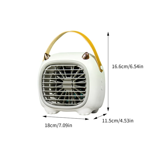 Leutsin Climatiseur Mini Ventilateur à Pulvérisation de Réfrigération Maison Portable Refroidisseur d'Air