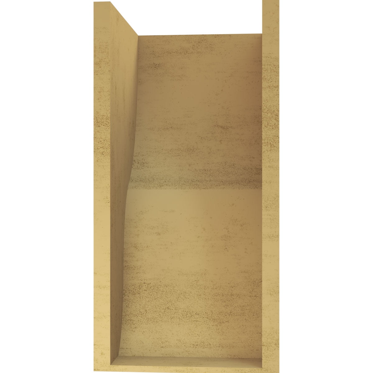 11"W x 11"D x 22"H Wide Greensboro Rough Cedar Woodgrain TimberThane Corbel, Primed Tan