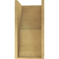 thumbnail image 4 of 11"W x 11"D x 22"H Wide Greensboro Rough Cedar Woodgrain TimberThane Corbel, Primed Tan, 4 of 6