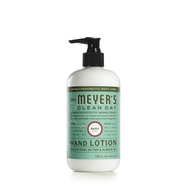 Loción de manos MRS. MEYER'S CLEAN DAY Basil 355 ml para manos secas