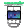 thumbnail image 3 of Asure 10.1" 2+32G Car Stereos For Jeep Compass (2007-2008) with Android Auto and CarPlay Radio/BT 5.0/Navigation, 3 of 18