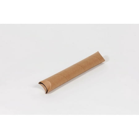 3" x 42" Kraft Crimped Mailing End Tubes, Economical, Pack of 24 [Pinch Ends to Seal]