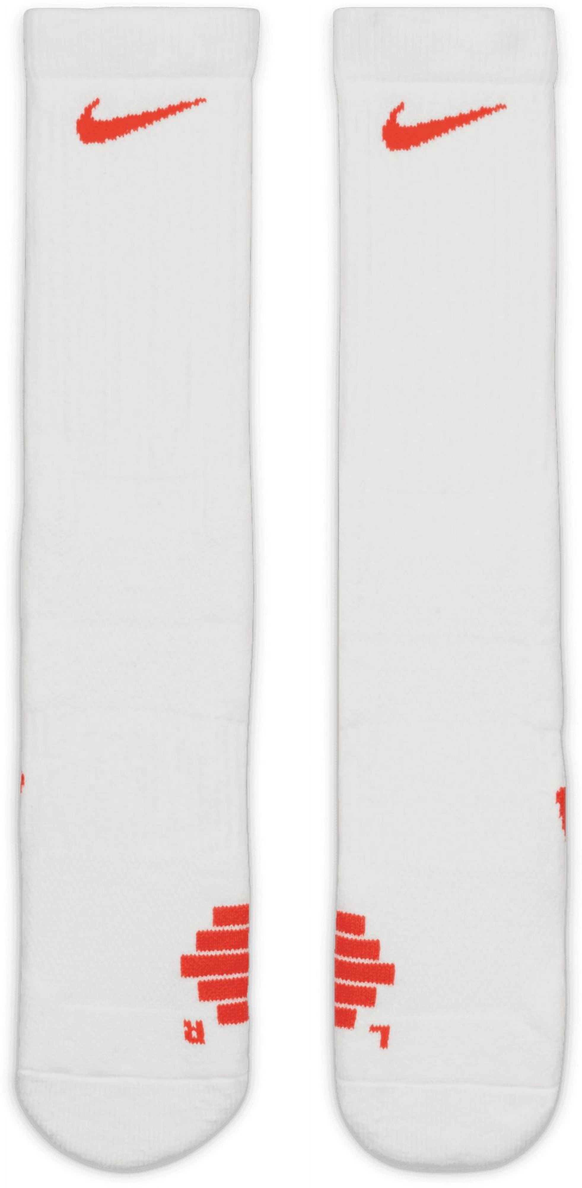 white and orange nike elite socks