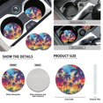 thumbnail image 6 of Uorisanigo Palm Tree Sunset Car Seat Covers 10 Pack with Car Seat Belt Pad Cover and Steering Wheel Cover Auto Water Cup Pad Keychains Soft Easy to Install Auto Interior for Most Cars SUVs, 6 of 7