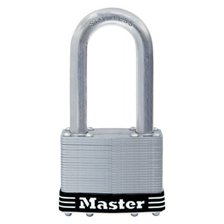 Master Lock 7.3" H x 2.5" W Stainless Steel 5-Pin Cylinder Padlock 1 pk Keyed Alike