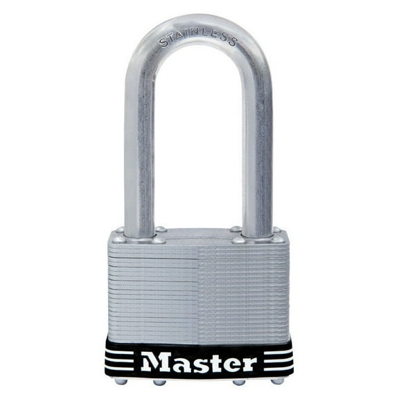 Master Lock 7.3" H x 2.5" W Stainless Steel 5-Pin Cylinder Padlock 1 pk Keyed Alike