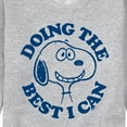 thumbnail image 3 of Peanuts - Snoopy Doing The Best I Can - Men's Crew Neck Fleece Pullover, 3 of 6