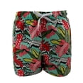 thumbnail image 1 of Traje de baño para caballero Forte Underwear  Modelo Copacabana, Estilo short corto, Estampado verde con cocodrilos, 1 of 2