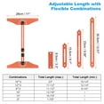 thumbnail image 2 of Unique Bargains Stair Tread Template Tool Adjustable Length for Stair Treads, Orange, 2 of 8