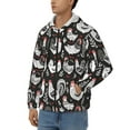 thumbnail image 3 of Kdxio Laying Hens And Roosters Print Men Hoodies Casual Hoodies for Men with Zip Pockets Full Zip Long Sleeve Sweatshirt Sports Hooded Jacket-Small, 3 of 5
