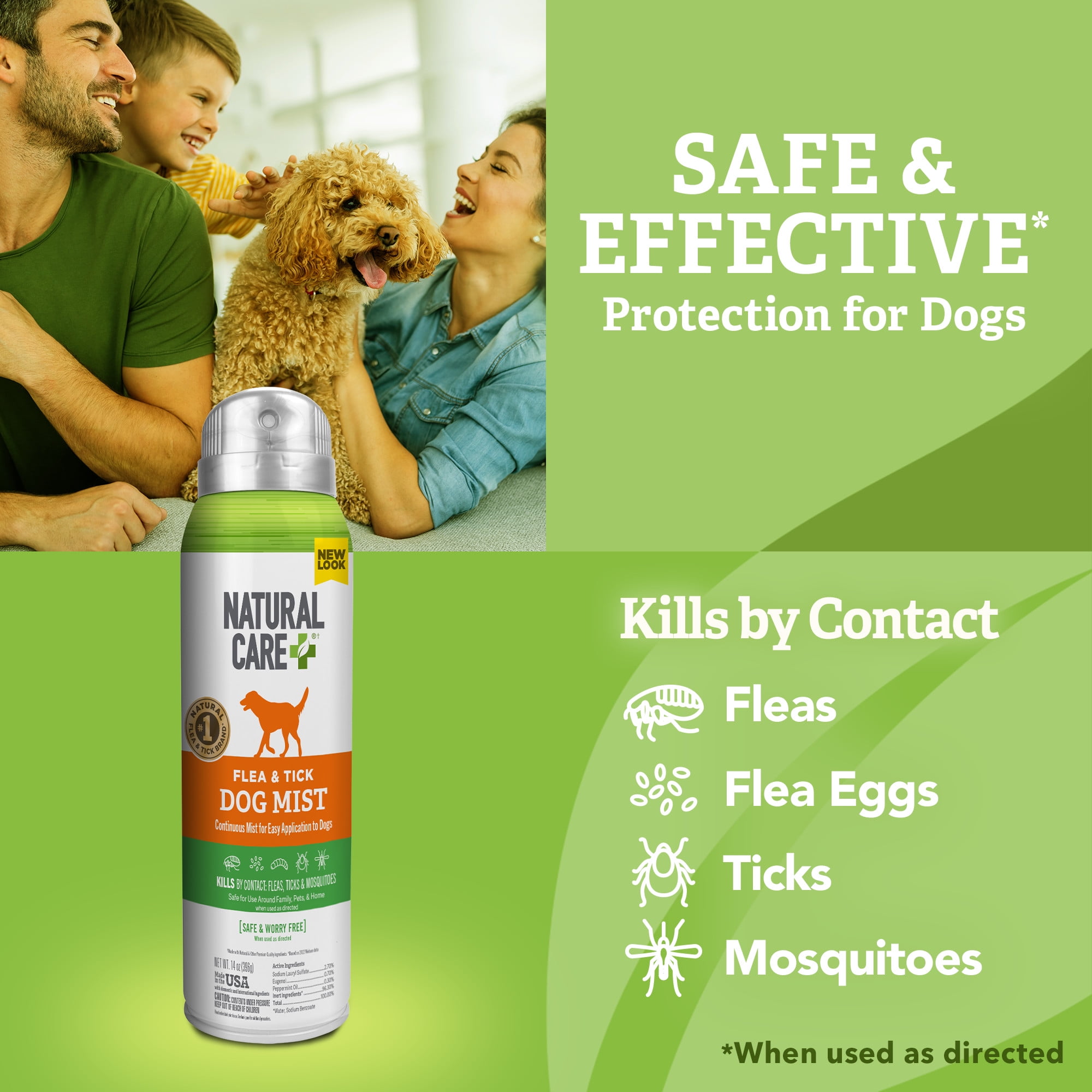 Natural Care Flea and Tick Spray for Dogs - 14oz.
