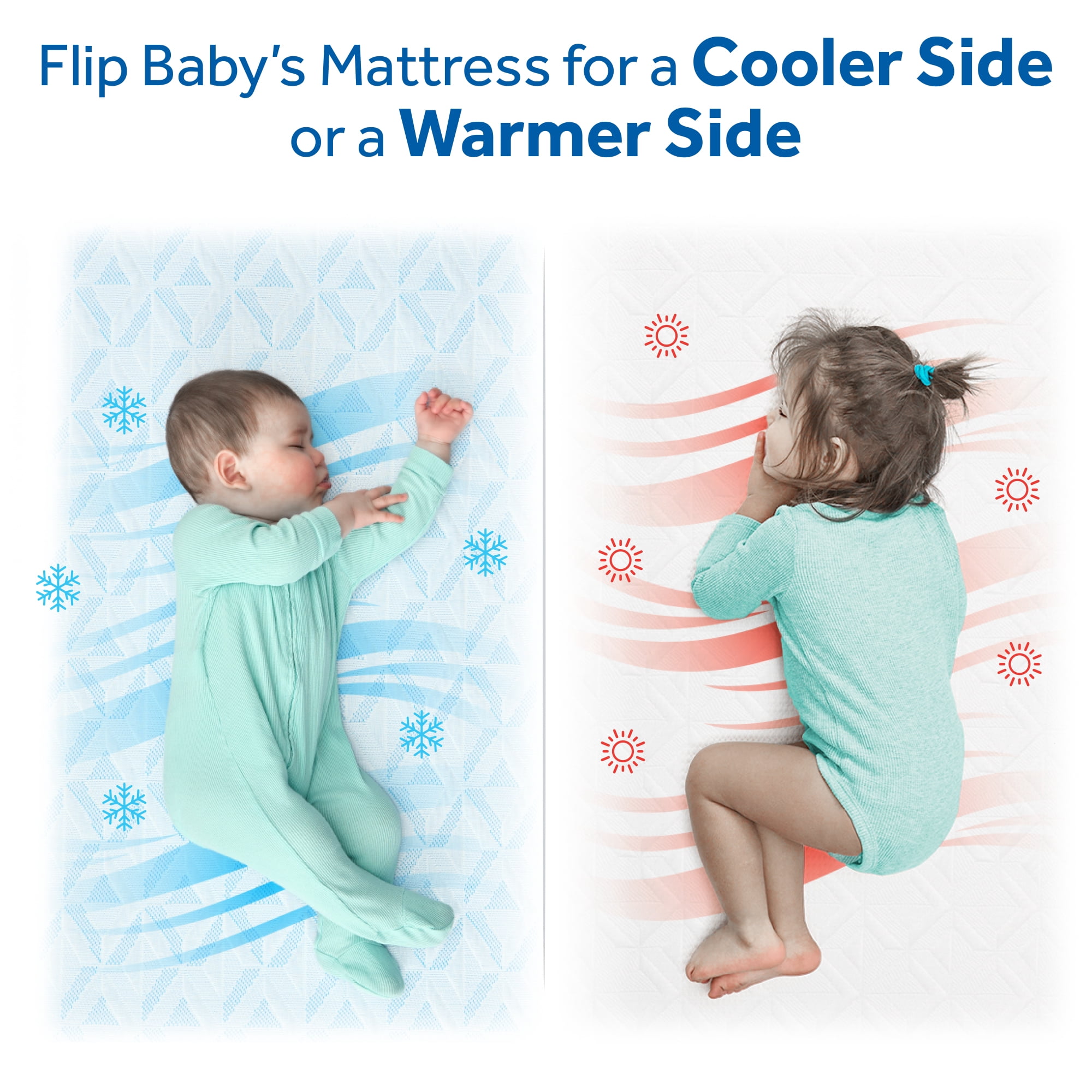 Sealy Baby 2Cool Breathable & Cooling 2 Sided Infant and Toddler Crib Mattress