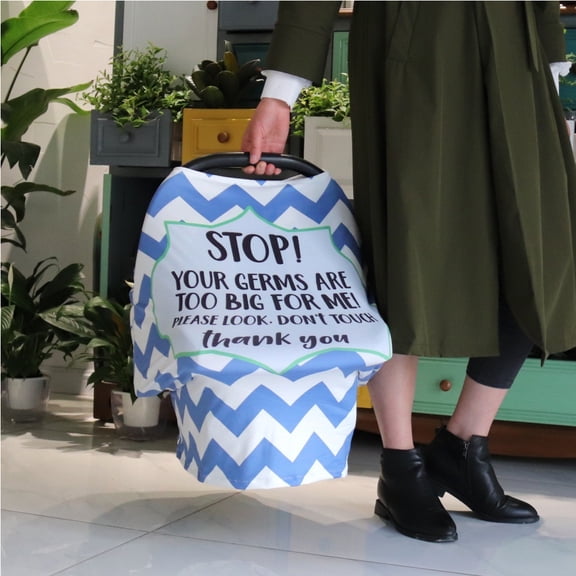 Practical Baby Car Seat Cover,  Breastfeeding Cover, Girls For Taking As Baby Apron Boys Blue Boy