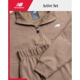 thumbnail image 2 of Sudadera New Balance Mindful para niñas, color gris, talla 10-12 (7-12 años), 2 of 7