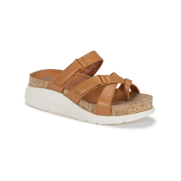 Baretraps Womens Selby Strappy Thong Wedge Sandals - Walmart.com