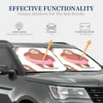 thumbnail image 4 of Disketp 2 Piece Sloth With Donuts1 Pattern Windshield Sunshades,Folding Windshield Sun Shade For Car Suv Trucks Sedan,Blocks Uv Rays Sun Visor Protector-Small, 4 of 7