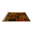 thumbnail image 2 of Ahgly Company Machine Washable Indoor Rectangle Oriental Yellow Modern Area Rugs, 5' x 7', 2 of 4