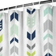 thumbnail image 4 of Extra Long Boho Shower Curtain 72x84 Inches - Vintage Floral & Tropical Leaves Pattern, Waterproof Bohemian Bathroom Decor with 12 Hooks, Tribal Rustic Style, 4 of 5