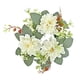 thumbnail image 4 of Vela navideña, coronas de anillo, guirnalda de velas, candelabro de pilar para velas cónicas, hojas artificiales para granja de invierno blanco, 4 of 9
