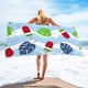 thumbnail image 1 of Fiudx Liquidación de ofertas flash Toalla de playa de microfibra, súper liviana, colorida, toalla de baño, manta de playa a prueba de arena, toalla multiusos para viajes, piscina, 30 x 60 pulgadas, 1 of 4