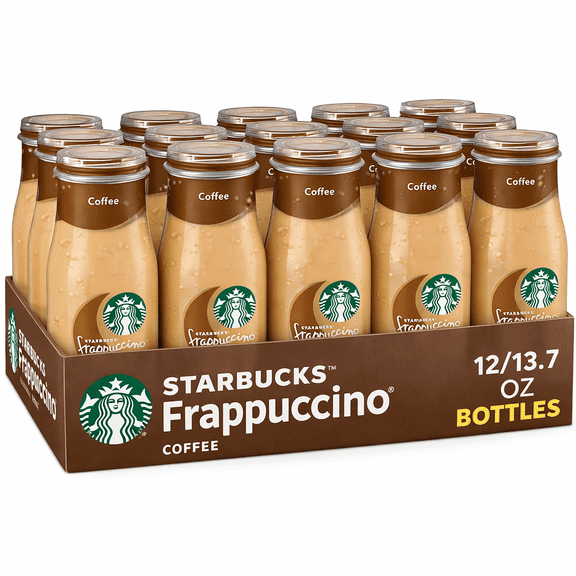 Starbucks Frappuccino Chilled Coffee Drink 13.7 fl oz Bottles 12 Pack Ready To Drink Coffee