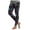 Black, variant on Women's 80s Leggings Neon Artistic Splash Printed Buttery Soft Stretchy Pants Sky Blue S