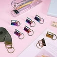 thumbnail image 2 of 180 Pcs Key Fob Hardware 6 Colors Keychain Wristlet with Ring Chain 1 Inch, 2 of 7