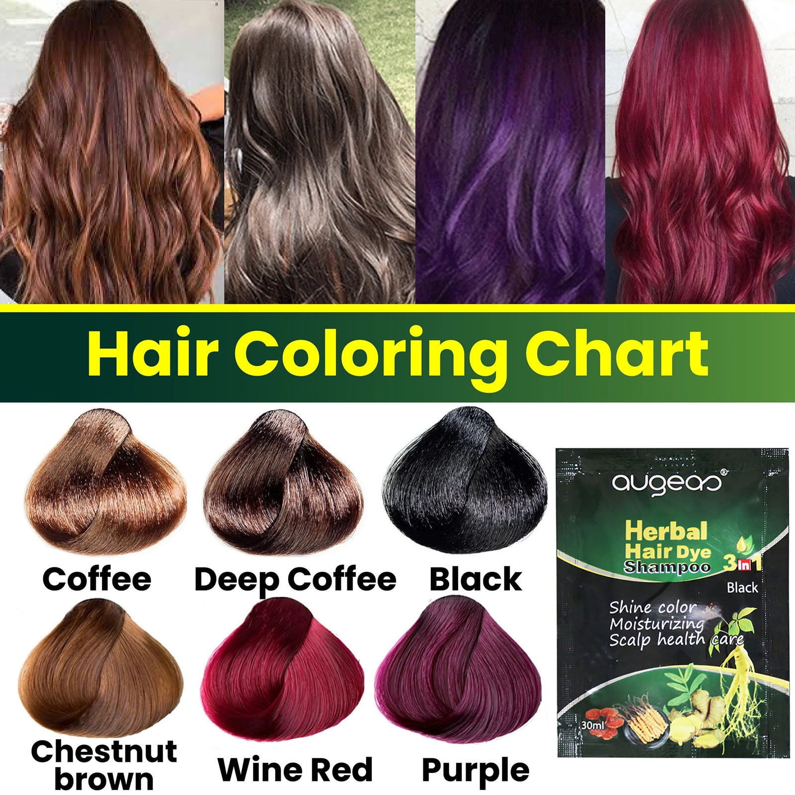 Buy Green Herbs Natural Fruit Extract Healthy Hair Dye Hair Color (Black)  1000 ml Online at Low Prices in India - Amazon.in