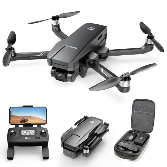 Holy Stone HS720G 2-Axis Gimbal Drones with 4K EIS Camera,Brushless Motors, GPS Auto Return, Video Transmission, Mini Foldable Drone for Beginners Adults, 1 Battery 26-Min Flight Time